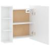 LED Mirror Cabinet with Storage | White 70x16.5x60 cm