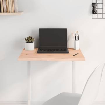 Untreated Solid Oak Table Top 60x40 cm - HipoMarket