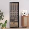 Interior Door 76x201.5 cm Black ESG Glass and Aluminium Colour black and dark transparent Size 76 x 201.5 cm Quantity in Package 1 Model 2 horizontal bars 