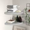 Floating Corner Shelves 2 pcs Grey 35x35x3.8 cm MDF Colour grey Size 35 x 35 x 3.8 cm Quantity in Package 2 Number of Pieces 1 