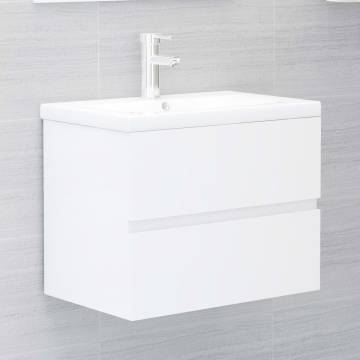 Stylish High Gloss White Bathroom Furniture Set | Hipo Market