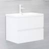 Stylish High Gloss White Bathroom Furniture Set | Hipo Market