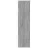 Stylish Grey Sonoma Wardrobe - 100x50x200 cm Engineered Wood