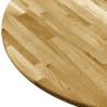 Solid Oak Round Table Top - 900 mm | HipoMarket