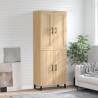 Highboard Sonoma Oak 69.5x34x180 cm Engineered Wood Colour sonoma oak Quantity in Package 1 Model 2 doors 