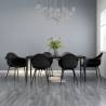 Dining Chairs 6 pcs Black PP Colour black Quantity in Package 6 