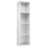 High Gloss White Book Cabinet/TV Cabinet | 36x30x143 cm