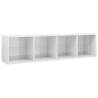 High Gloss White Book Cabinet/TV Cabinet | 36x30x143 cm