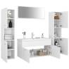 Stylish Bathroom Furniture Set - White Engineered Wood