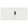 File Cabinet White 90x40x180 cm - Durable Steel Storage