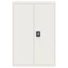 File Cabinet White 90x40x180 cm - Durable Steel Storage