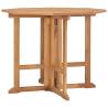 Folding Garden Dining Table 90x90x75 cm Solid Teak Wood Size 90 x 90 x 75 cm Quantity in Package 1 Shape octagon 