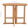 Folding Garden Dining Table - Solid Teak Wood 90x90 cm