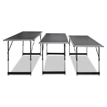 Pasting Table Set - 3 Foldable & Height Adjustable Tables