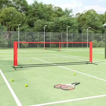 Tennis Net Black and Red 300x100 cm - Durable Polyester Quality