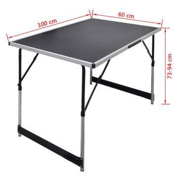 Pasting Table Set - 3 Foldable & Height Adjustable Tables