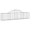 Arched Gabion Baskets - 25 pcs Galvanised Iron | Hipomarket UK