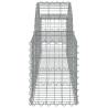 Arched Gabion Baskets - 25 pcs Galvanised Iron | Hipomarket UK