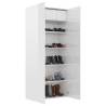 High Gloss White Shoe Cabinet - 80x35.5x180 cm | HipoMarket