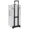 Make-up Trolley Aluminium Silver - Organize Your Cosmetics