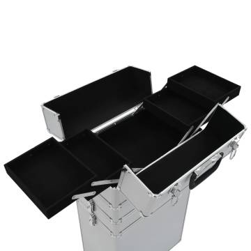 Make-up Trolley Aluminium Silver - Organize Your Cosmetics