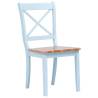 Grey Dining Chairs Set - 2 pcs Solid Rubber Wood | HipoMarket UK