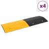 Speed Hump 4 pcs Yellow&Black 97x32.5x4 cm Rubber Quantity in Package 4 