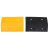 Speed Hump Set - 4 Pcs Yellow & Black Rubber 97x32.5x4 cm