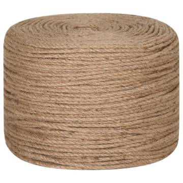 Jute Rope 250m Long & 8mm Thick - Versatile Crafting & Gardening