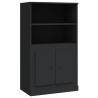 Stylish Highboard Black 60x35.5x103.5 cm - Engineered Wood