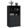 Stylish Highboard Black 60x35.5x103.5 cm - Engineered Wood