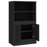 Stylish Highboard Black 60x35.5x103.5 cm - Engineered Wood