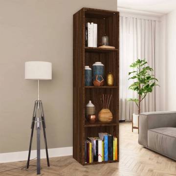 Brown Oak Book/TV Cabinet | Stylish Storage Solution