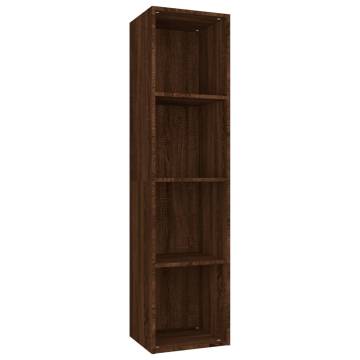 Brown Oak Book/TV Cabinet | Stylish Storage Solution