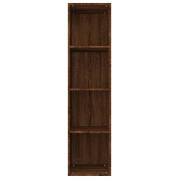 Brown Oak Book/TV Cabinet | Stylish Storage Solution