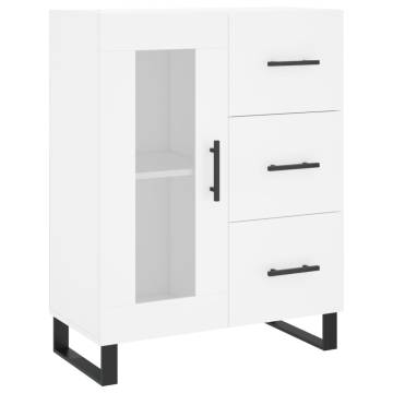 Stylish Highboard White - 69.5x34x180 cm Engineered Wood