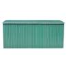 Durable Metal Garden Shed 257x392x181 cm - Green