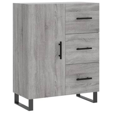 Stylish Highboard Grey Sonoma - 69.5x34x180 cm | HiPO Market