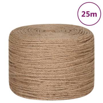 Jute Rope 25m Long & 6mm Thick | Versatile & Natural