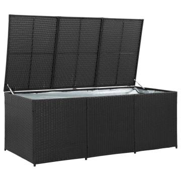 Garden Storage Box Poly Rattan 180x90 cm - Durable & Elegant