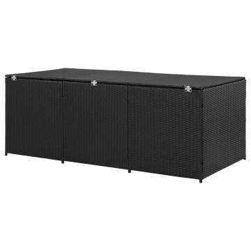 Garden Storage Box Poly Rattan 180x90 cm - Durable & Elegant