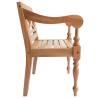 Batavia Chairs 2 pcs - Light Brown Solid Mahogany Wood