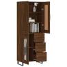 Highboard Brown Oak 69.5x34x180 cm - Stylish Storage Solution