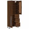 Highboard Brown Oak 69.5x34x180 cm - Stylish Storage Solution