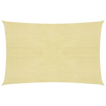 Sunshade Sail 2x3.5m HDPE - Beige | Ultimate Outdoor Protection