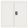 Stylish White File Cabinet - 90x40x130 cm Steel