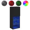 Stylish TV Cabinet with LED Lights - Black 40.5x30x102 cm