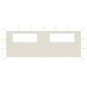 Gazebo Sidewall with Windows 6x2 m Cream Colour cream Size 6 x 2 m Quantity in Package 1 