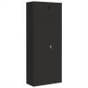 Black Steel File Cabinet 90x40x220 cm | Durable & Stylish