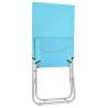 Folding Beach Chairs 2 pcs - Turquoise Fabric for Ultimate Relaxation